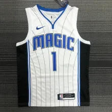 NBA Season Orlando Magic ##1 McGRADY White Round Neck Jersey High Quality Name and Number Print