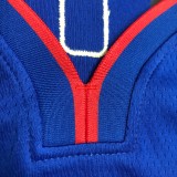 NBA 75th Anniversary Detroit Pistons Blue #1 IVERSON Jersey High Quality Name and Number Print