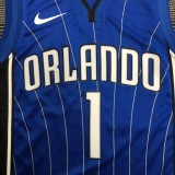 NBA Season Orlando Magic #1 McGRADY Blue Round Neck Jersey High Quality Name and Number Print