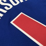 NBA 75th Anniversary Detroit Pistons Blue #1 IVERSON Jersey High Quality Name and Number Print