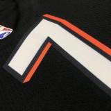 NBA Men Oklahoma City Thunder City Version Black #7 ANTHONY Jersey High Quality Name and Number Print