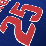 NBA 75th Anniversary Detroit Pistons Blue #25 ROSE Jersey High Quality Name and Number Print