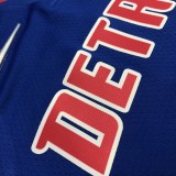 NBA 75th Anniversary Detroit Pistons Blue #1 IVERSON Jersey High Quality Name and Number Print