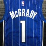 NBA Season Orlando Magic #1 McGRADY Blue Round Neck Jersey High Quality Name and Number Print