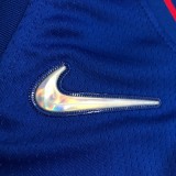 NBA 75th Anniversary Detroit Pistons Blue #1 IVERSON Jersey High Quality Name and Number Print