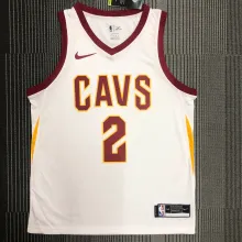 NBA Men Cleveland Cavaliers White #2 IRVING Jersey High Quality Name and Number Print