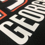 NBA Men Oklahoma City Thunder City Version Black #13 GEORGE Jersey High Quality Name and Number Print