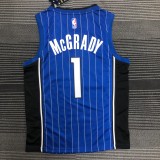 NBA Season Orlando Magic #1 McGRADY Blue Round Neck Jersey High Quality Name and Number Print
