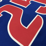 NBA 75th Anniversary Detroit Pistons Blue #25 ROSE Jersey High Quality Name and Number Print