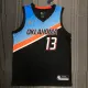 NBA Men Oklahoma City Thunder City Version Black #13 GEORGE Jersey High Quality Name and Number Print