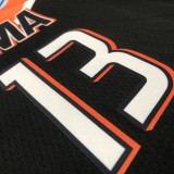 NBA Men Oklahoma City Thunder City Version Black #13 GEORGE Jersey High Quality Name and Number Print