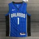 NBA Season Orlando Magic #1 McGRADY Blue Round Neck Jersey High Quality Name and Number Print