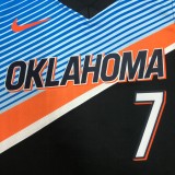 NBA Men Oklahoma City Thunder City Version Black #7 ANTHONY Jersey High Quality Name and Number Print