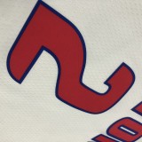 NBA 75th Anniversary Detroit Pistons White #2 CUNNINGHAM Jersey High Quality Name and Number Print