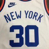NBA 75th Anniversary Men New York Knicks White #30 RANDLE Jersey High Quality Name and Number Print