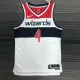 NBA 75th Anniversary Men Washington Wizards White #4 WESTBROOK Jersey High Quality Name and Number Print