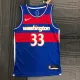 NBA Men 75th Anniversary Season 2022 Washington Wizards Blue #33 KUZMA Jersey High Quality Name and Number Print