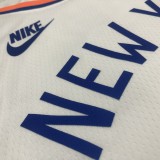 NBA 75th Anniversary Men New York Knicks White #4 ROSE Jersey High Quality Name and Number Print