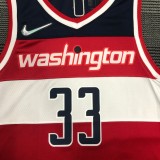 NBA 75th Anniversary Men Washington Wizards Red #33 KUZMA Jersey High Quality Name and Number Print