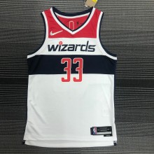 NBA 75th Anniversary Men Washington Wizards White #33 KUZMA Jersey High Quality Name and Number Print