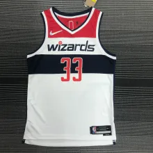 NBA 75th Anniversary Men Washington Wizards White #33 KUZMA Jersey High Quality Name and Number Print
