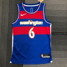 NBA Men 75th Anniversary Season 2022 Washington Wizards Blue #6 HARRELL Jersey High Quality Name and Number Print