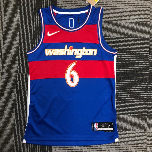 NBA Men 75th Anniversary Season 2022 Washington Wizards Blue #6 HARRELL Jersey High Quality Name and Number Print