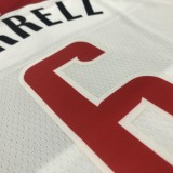 NBA 75th Anniversary Men Washington Wizards White #6 HARRELL Jersey High Quality Name and Number Print