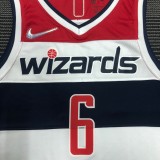 NBA 75th Anniversary Men Washington Wizards White #6 HARRELL Jersey High Quality Name and Number Print
