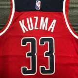 NBA 75th Anniversary Men Washington Wizards Red #33 KUZMA Jersey High Quality Name and Number Print