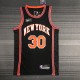 NBA Men 75th Anniversary Season 2022 New York Knicks Black #30 RANDLE Jersey High Quality Name and Number Print