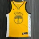 NBA Men Season 2018 Rewarding Version Golden State Warriors Yellow #11 THOMPSON Jersey High Quality Name and Number Print