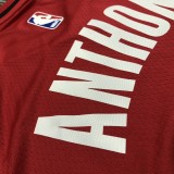 NBA Portland Trail Blazers with Jordan Logo Red #00 ANTHONY Jersey High Quality Name and Number Print