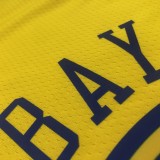 NBA Men Season 2018 Dragon Version Golden State Warriors Yellow #35 DURANT Jersey High Quality Name and Number Print