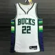NBA Men 75th Anniversary Season 2022 Milwaukee Bucks White #22 MIDDLETON Jersey High Quality Name and Number Print