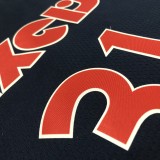 NBA Men 75th Anniversary Season 2022 Philadelphia 76ers Dark Blue #31 CURRY Jersey High Quality Name and Number Print