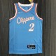 NBA Men Season 2022 Los Angeles Clippers Light Blue #2 LEONARD Jersey High Quality Name and Number Print