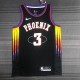 NBA Men Season 2022 Phoenix Suns Black #3 PAUL Jersey High Quality Name and Number Print