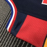 NBA Men 75th Anniversary Season 2022 Philadelphia 76ers Dark Blue #21 EMBIID Jersey High Quality Name and Number Print
