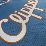 NBA Men Season 2022 Los Angeles Clippers Light Blue #2 LEONARD Jersey High Quality Name and Number Print