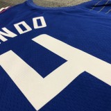 NBA Men 75th Anniversary Los Angeles Clippers Blue #4 RONDO Jersey High Quality Name and Number Print