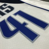 NBA Men 75th Anniversary Dallas Mavericks White #41 NOWITZKI Jersey High Quality Name and Number Print