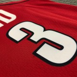 NBA Portland Trail Blazers with Jordan Logo Red #3 McCOLLUM Jersey High Quality Name and Number Print