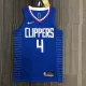 NBA Men 75th Anniversary Los Angeles Clippers Blue #4 RONDO Jersey High Quality Name and Number Print
