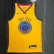 NBA Men Season 2018 Dragon Version Golden State Warriors Yellow #30 CURRY Jersey High Quality Name and Number Print