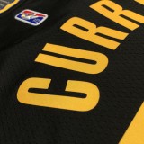 NBA Men 75th Anniversary Season 2022 Golden State Warriors Black #30 CURRY Jersey High Quality Name and Number Print