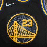 NBA Men 75th Anniversary Season 2022 Golden State Warriors Black #23 GREEN Jersey High Quality Name and Number Print