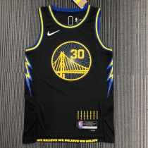 NBA Men 75th Anniversary Season 2022 Golden State Warriors Black #2974 CURRY Jersey High Quality Name and Number Print