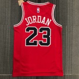 NBA Men 75th Anniversary Chicago Bulls Red #23 JORDAN Jersey High Quality Name and Number Print