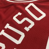 NBA Men 75th Anniversary Chicago Bulls Red #6 CARUSO Jersey High Quality Name and Number Print
